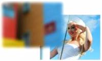 Macromedia Flash - The blur effect changes between two images