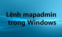 Mapadmin command in Windows