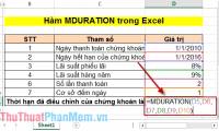 How to Use the MDURATION Function in Excel