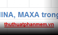 MINA and MAXA functions in Excel