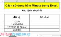 MINUTE function - The function converts a serial number into a minute in Excel
