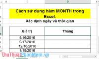 MONTH function - The function converts a serial number into a month in Excel