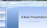 MS PowerPoint 2007 - Lesson 3: Create a slideshow