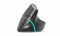 MX Vertical, computer mouse tilted 57 degrees compared to the touchpad, helps reduce hand fatigue