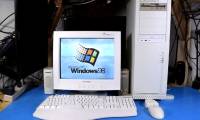 People playing old-fashioned components were born 20 years ago to assemble computers running Windows 98