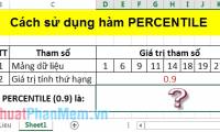 PERCENTILE function - The function returns the kth percentile in Excel
