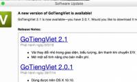 Please download the new update of GoTiengViet on macOS with more changes, more stable