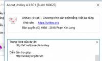 Please update Unikey 4.3 RC3: Fix Vietnamese typing errors on Chrome and Edge