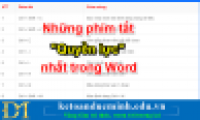 Power shortcuts in Word that you should know
