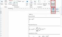 Prepare and edit mathematical expressions in Word