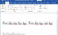 Primary font, practice writing beautiful font