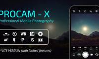 ProCam X offers to download, the application turns your phone into a professional camera, is free