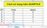 QUARTILE function - The function returns the quartile of a dataset in Excel
