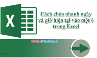 Quickly insert current date and time into a cell in Excel