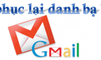 Recover deleted contacts in Gmail