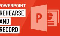 Rehearsal and record presentations in PowerPoint 2016