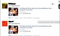 Rihanna 'Viruses' spread 'dizzy' on Facebook