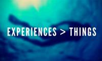 Science affirms that the new experience creates happiness, not material