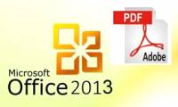 Set password for PDF file in Office 2013