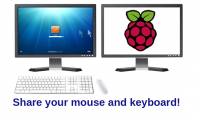 Share mouse and keyboard for multiple computers