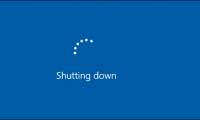 Shorten the process of turning off the computer