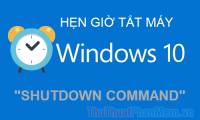 Shutdown command - Schedule the shutdown of Windows 10 with the Shutdown command