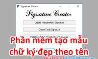 Sign Creator - Beautiful Signature Creation Software Based on Your Name on