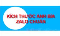 Standard Zalo cover photo size