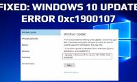 Steps to fix Windows 10 update error 0xC1900107