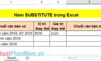 SUBSTITUTE function - The function replaces text strings in Excel