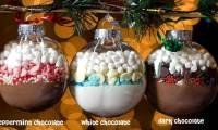 Suggest a way to make a chocolate Christmas ball for that person