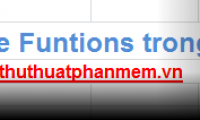 Summary of data functions in Excel