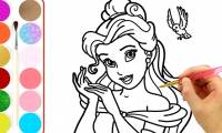 Synthetic princess coloring pictures for babies