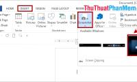 Take Screenshots with Screenshot Tool in Word 2013