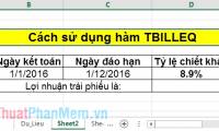 TBILLEQ function - Calculates the returns corresponding to bonds in treasury in Excel