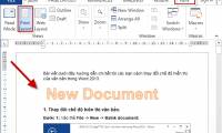 Text display mode in Word