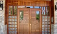 The beautiful wooden doors