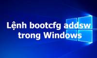 The bootcfg addsw command in Windows