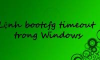 The bootcfg timeout command in Windows
