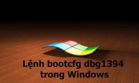 The command bootcfg dbg1394 in Windows