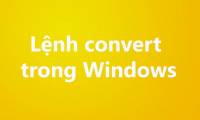 The convert in Windows command