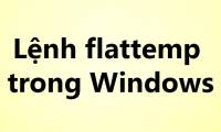 The flattemp command in Windows