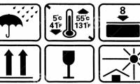 The meaning of the symbols written on the carton
