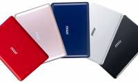 The MSI Wind U100 Plus is colorful