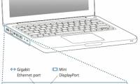 The new MacBook supports video and audio output ports