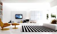 The sample of beautiful living room, modern apartment style