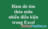 The search function satisfies many conditions in Excel - Usage and examples