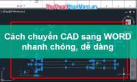 The software converts CAD to Word the fastest and most standard