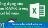The use of the RANK function in excel