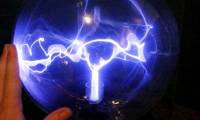 This is why touching a 200,000V electric ball without shocking and putting a hand into the 120V electric drive is dead